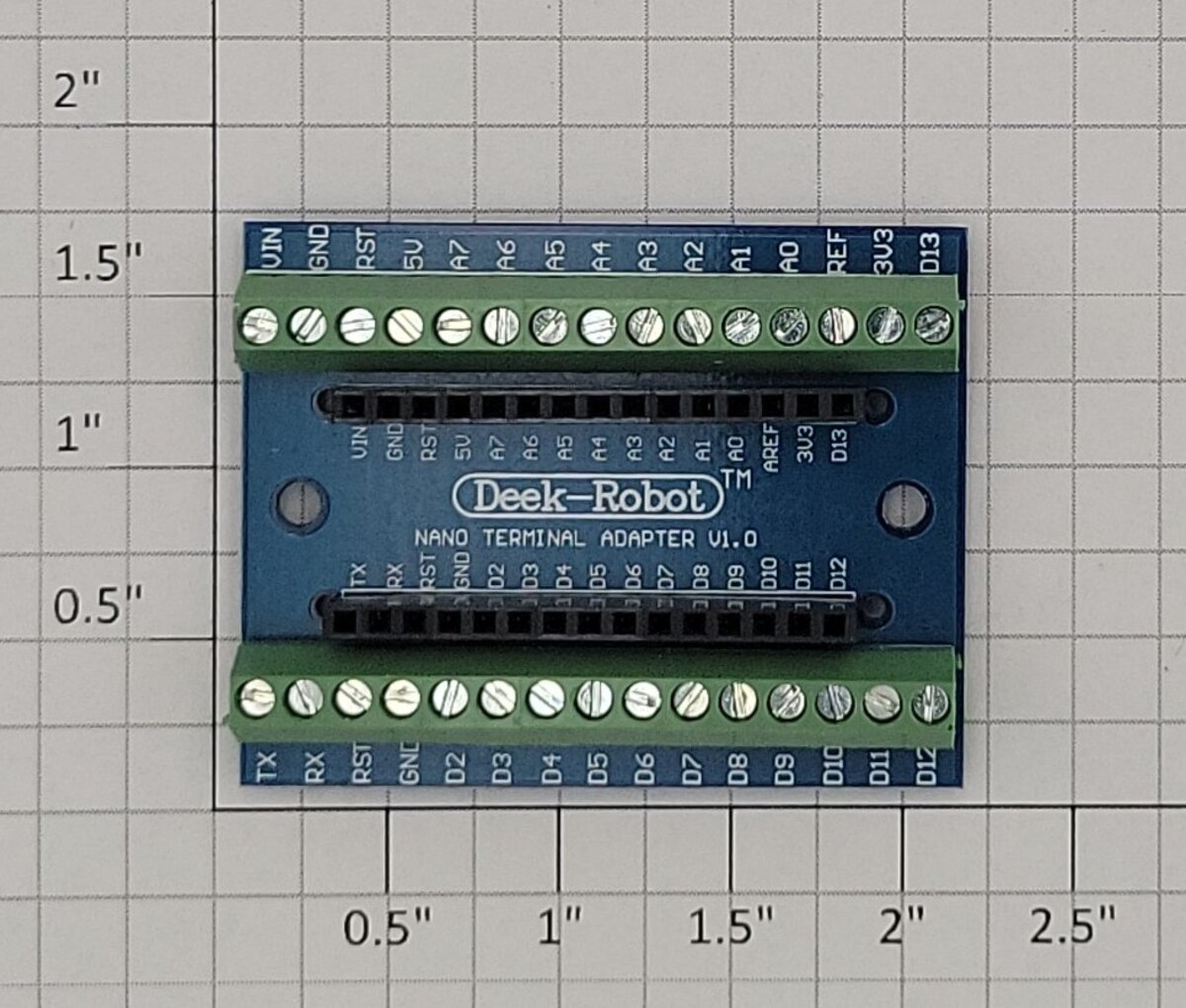 Deek-Robot 32796 MP Arduino NANO IO Shield Terminal Adaptor Expansion _PCB Board