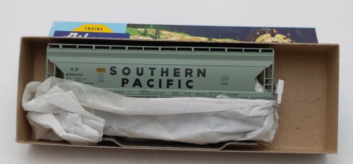 Athearn 1911 HO Southern Pacific 55 Ft ACF Centerflow Covered Hopper #496085 Kit