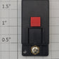 Lionel 190-25 O Gauge Red Momentary Pushbutton Accessory Control Switch