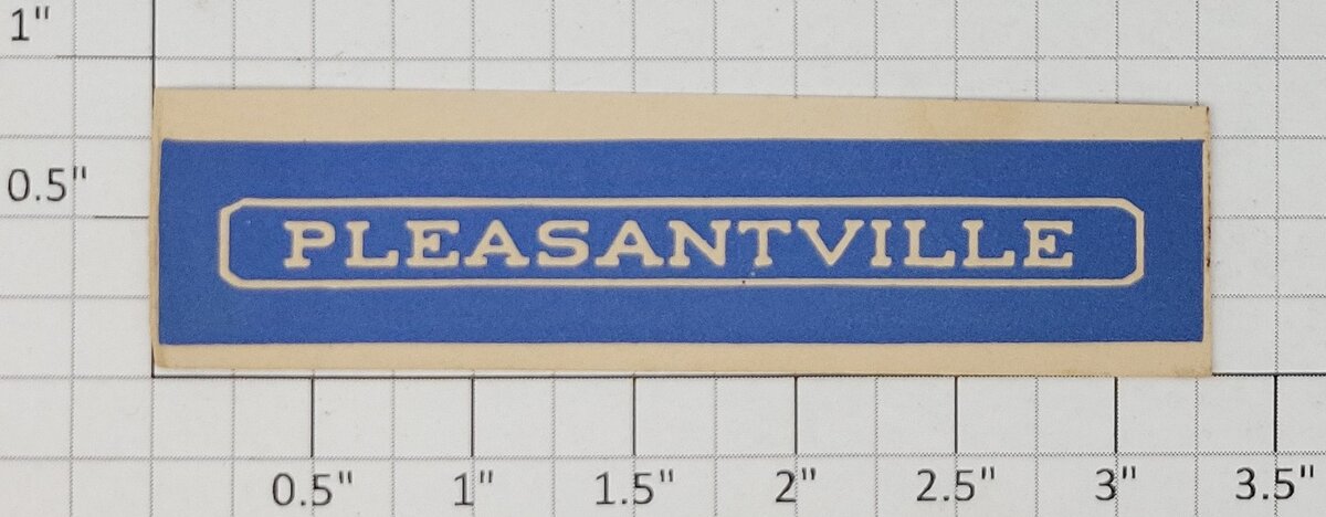 American Flyer 620-2 "Pleasantville" 620 Passenger Station Name Board