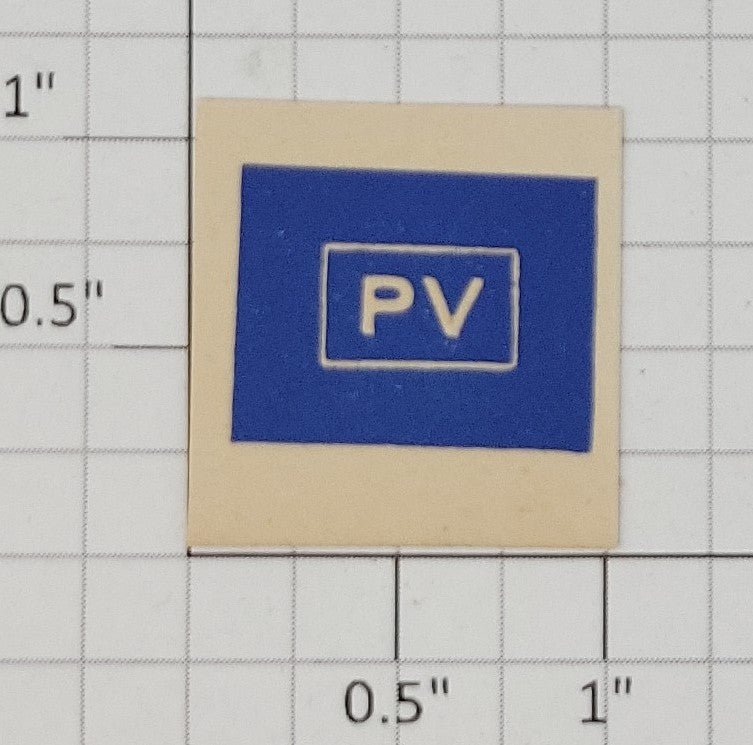 American Flyer 638-2 "PV" 638 Interlocking Tower Name Board