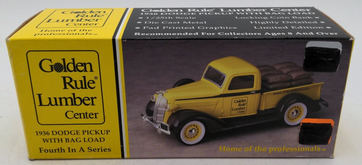 Liberty Classic 72015 Golden Rule Lumber 1936 Dodge Pickup Truck W/Bag Load