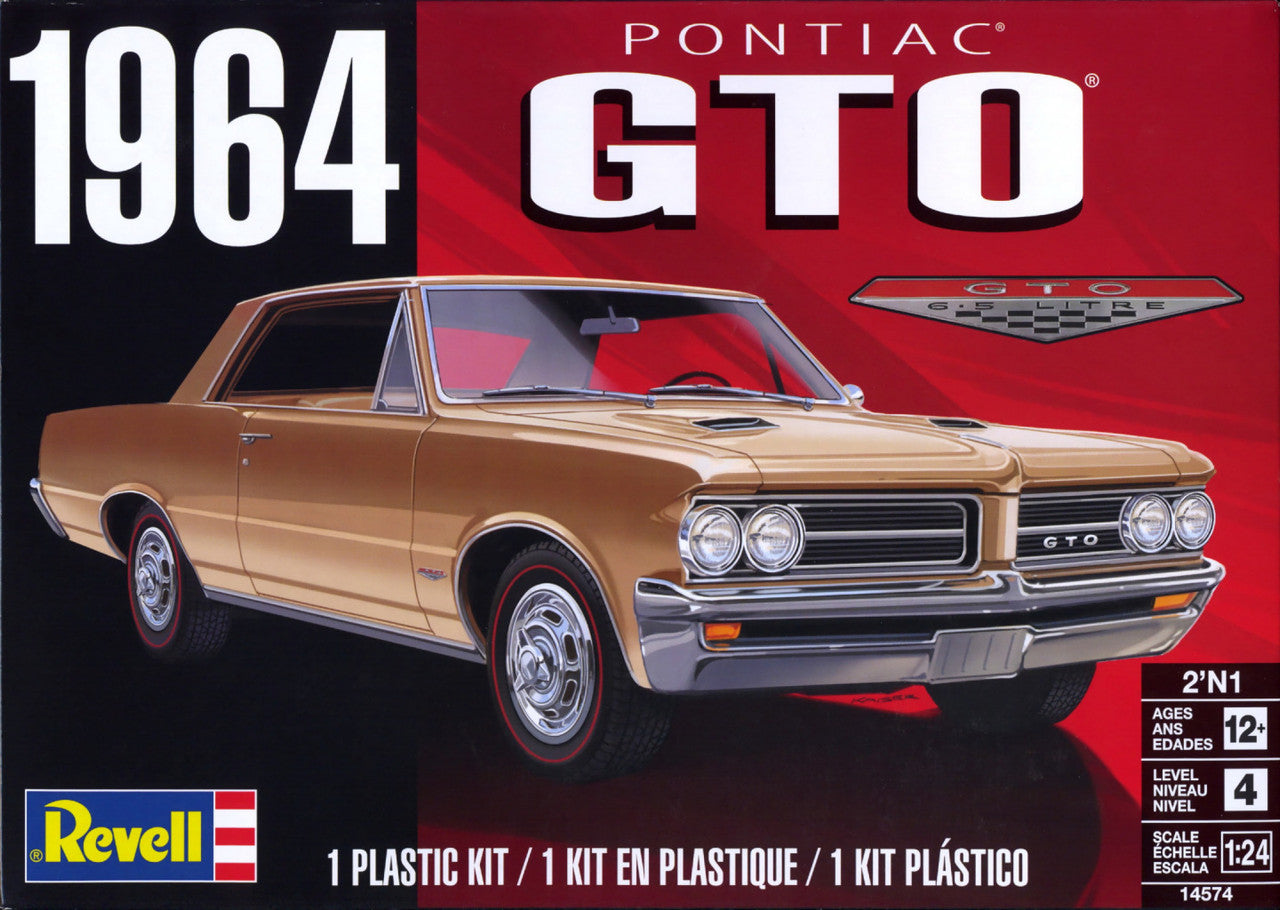 Revell 14574 1:24 1964 Pontiac GTO 2'N1 Plastic Model Kit