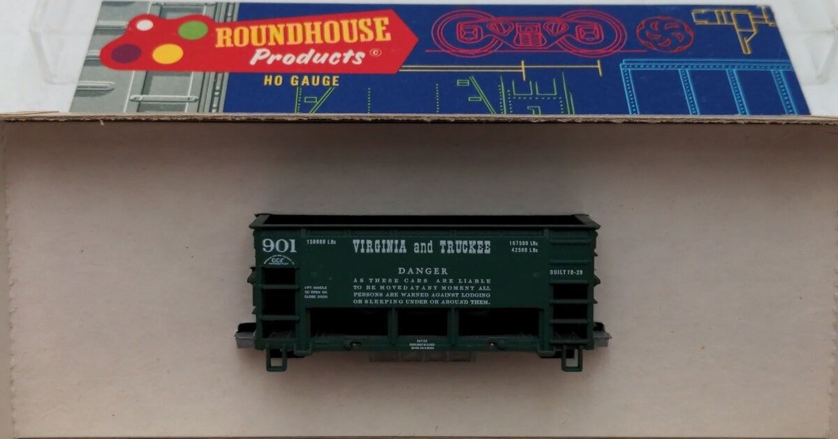 Roundhouse 3001 HO Virginia & Truckee Roundhouse 26' Ore Car # 901 Kit