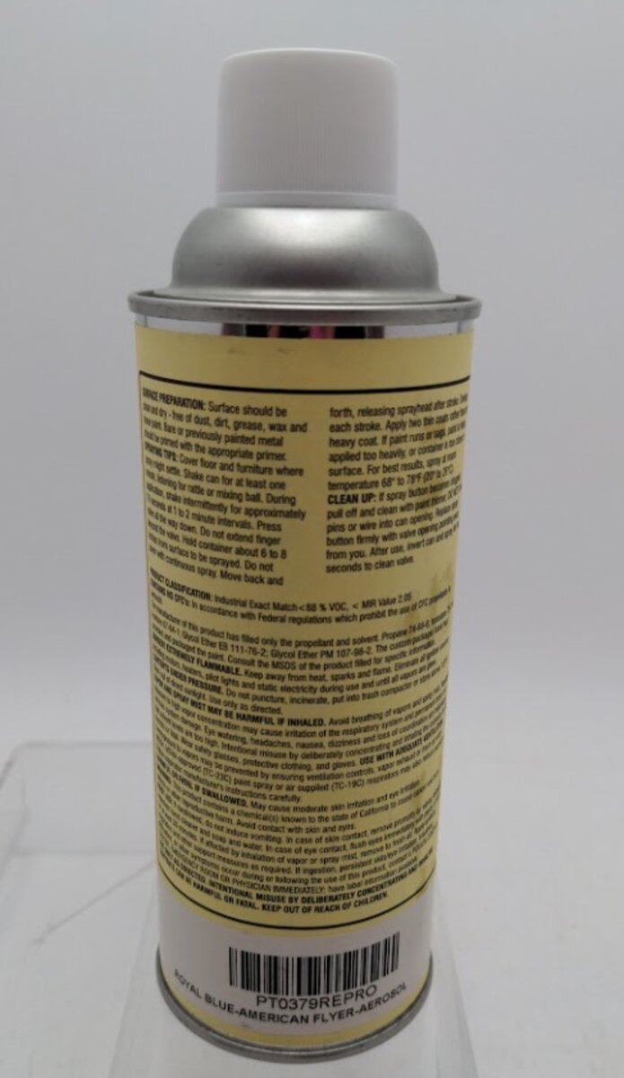 American Flyer PT0379 Royal Blue Paint Aerosol 11 Oz.
