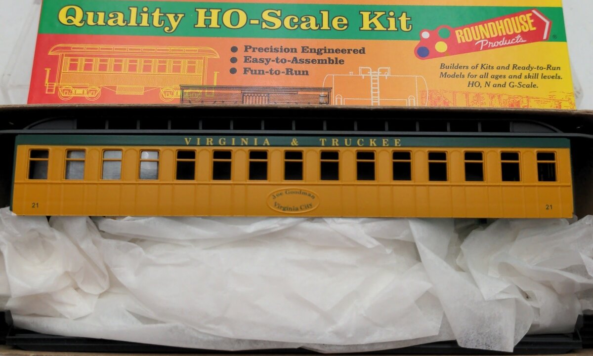 Roundhouse 5007 HO Virginia & Truckee 50'''' Pullman Passenger Car Kit