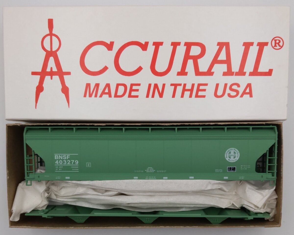 Accurail 2048.1 HO Burlington Northern ACF 3-Bay Covered Hopper Kit