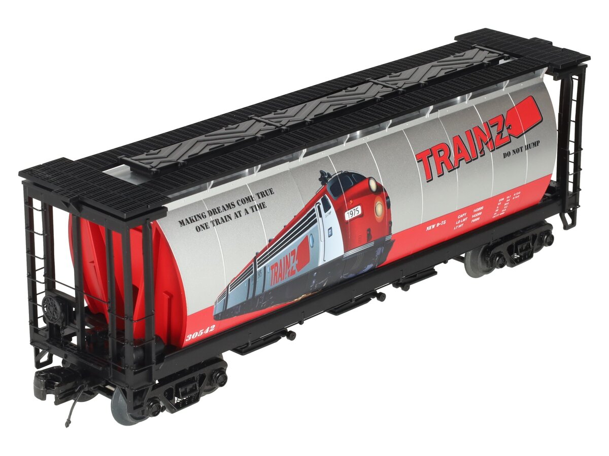MTH 20-96890 O Modern Custom Trainz 3-Bay Cylindrical Hopper