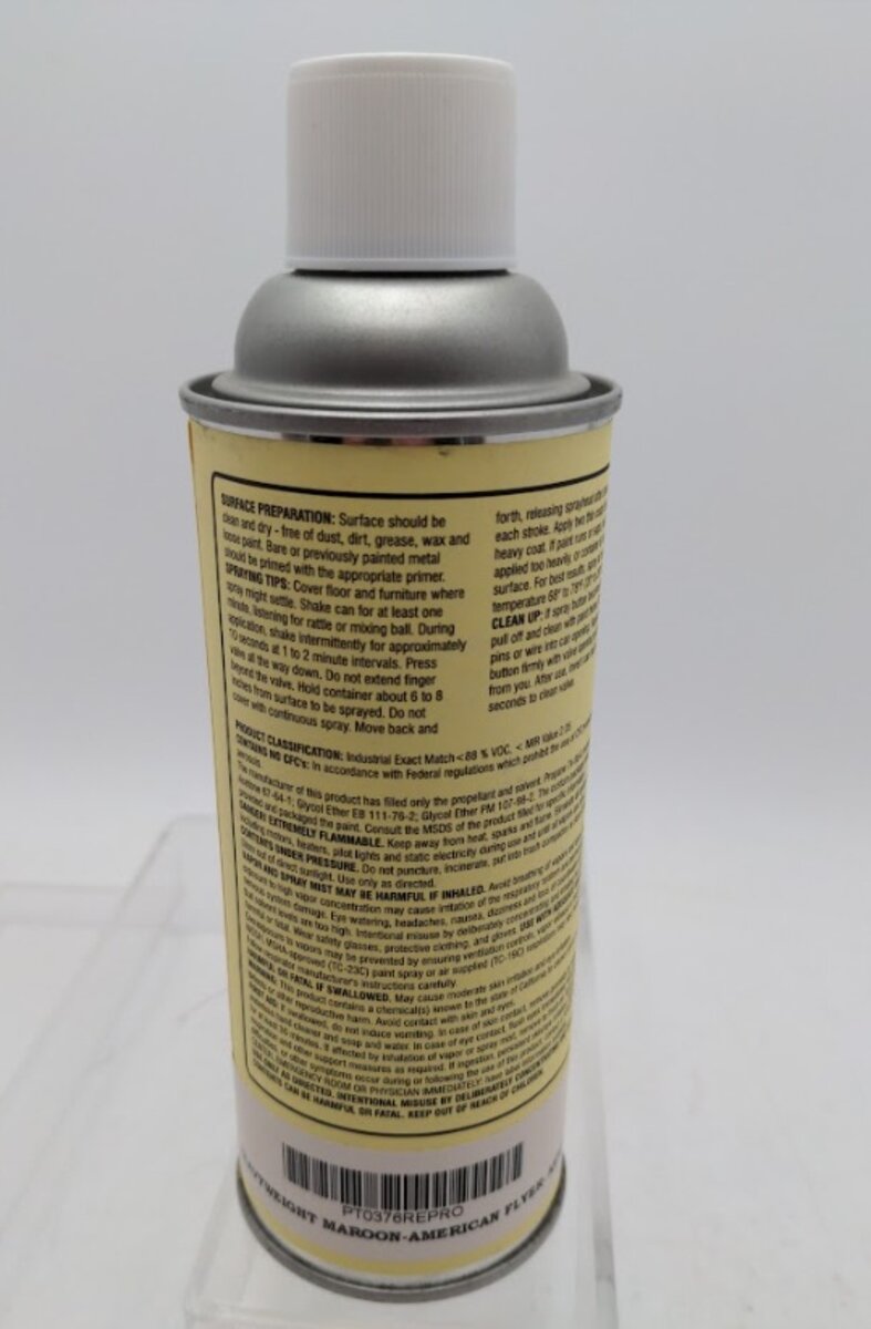 American Flyer PT0376 Heavyweight Maroon Paint Aerosol 11 Oz.