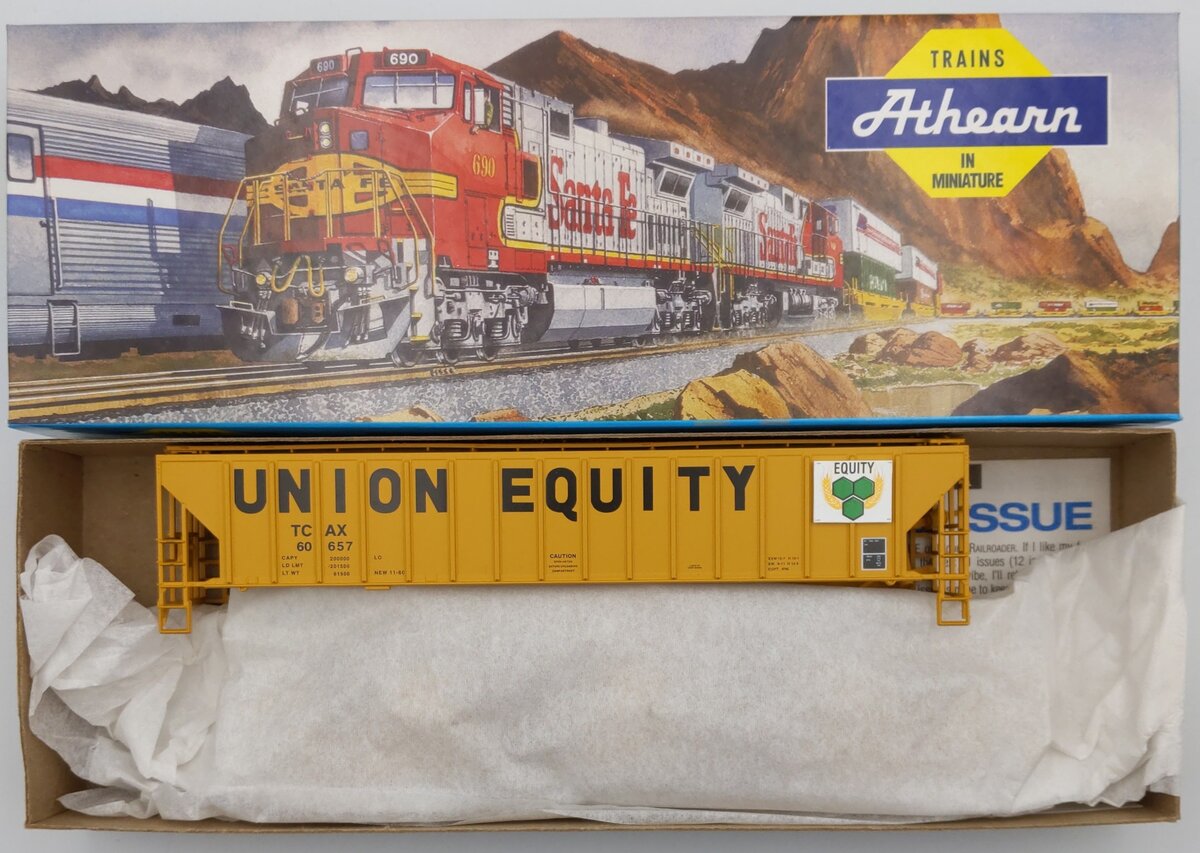 Athearn 6144 HO Union Equity 54' PS Covered Hopper Kit