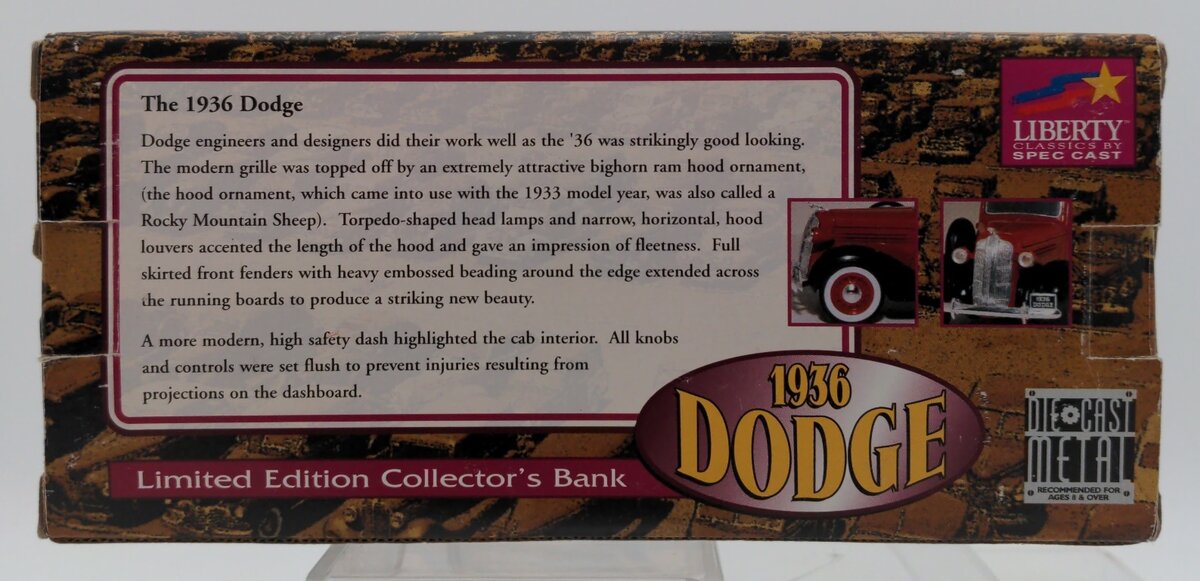 Liberty Classic 72016 1936 Dodge-American Airlines Truck Collectors Bank