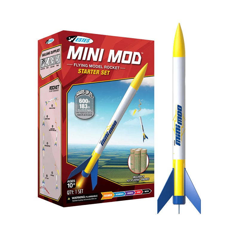 Estes 000643 Mini Mod STEM Model Rocket Starter Set