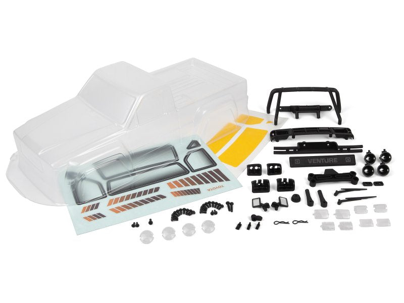HPI Racing 160850 1:18 Venture18 Toyota Hilux SR5 Clear Body Set