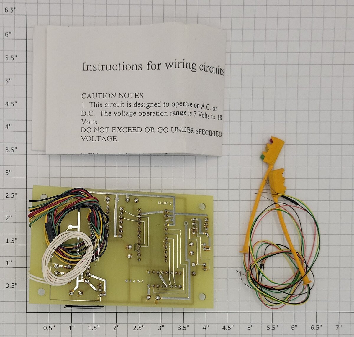 Acme 0908-1 Single Pole Stop Lights PCB Circuit Board with Instructions