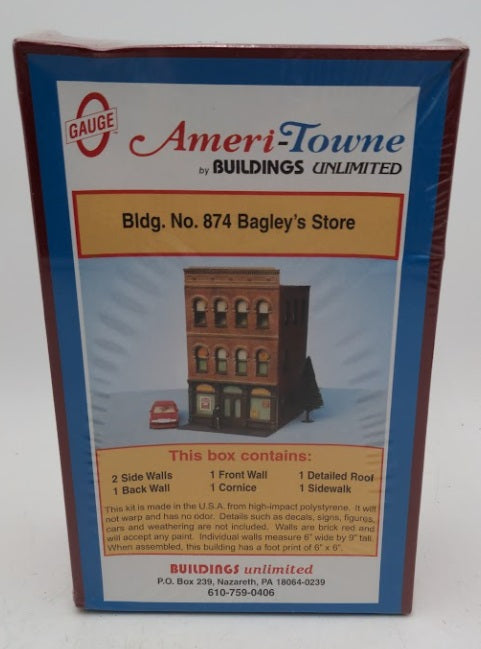 Ameri-Towne 874 O Scale Buildings Unlimited Bagley's Store Building Kit