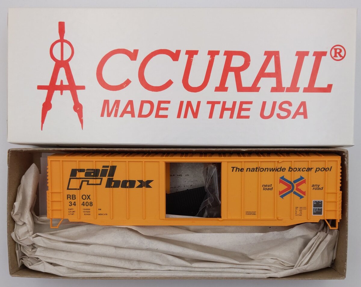 Accurail 3385 HO Railbox 50' Ext. Post Boxcar Kit