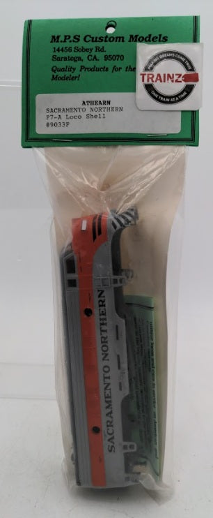 MPS Custom Models 9033F HO Scale Sacramento Northern F7-A Loco Shell