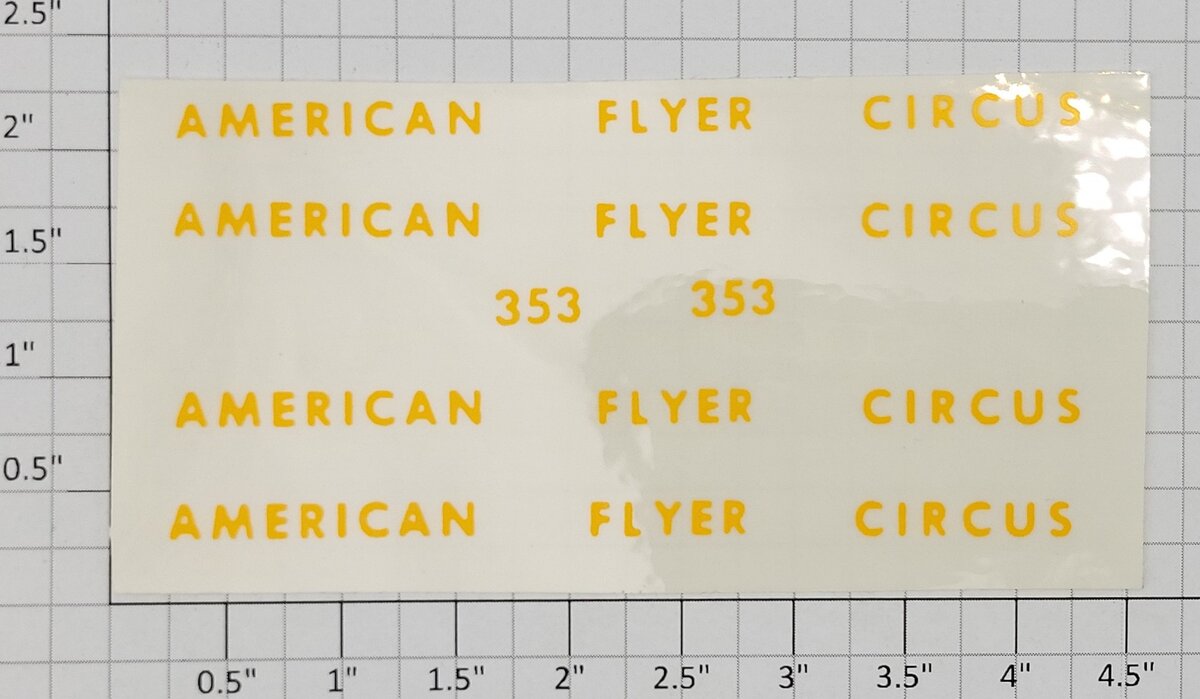 American Flyer ST-353Y Yellow 