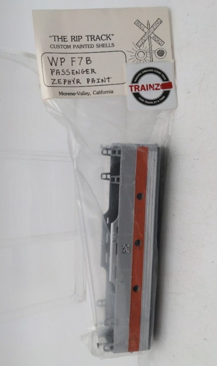Acme F7B HO By The Rip Track Western Pacific Passenger Zephyr Paint PlasticShell