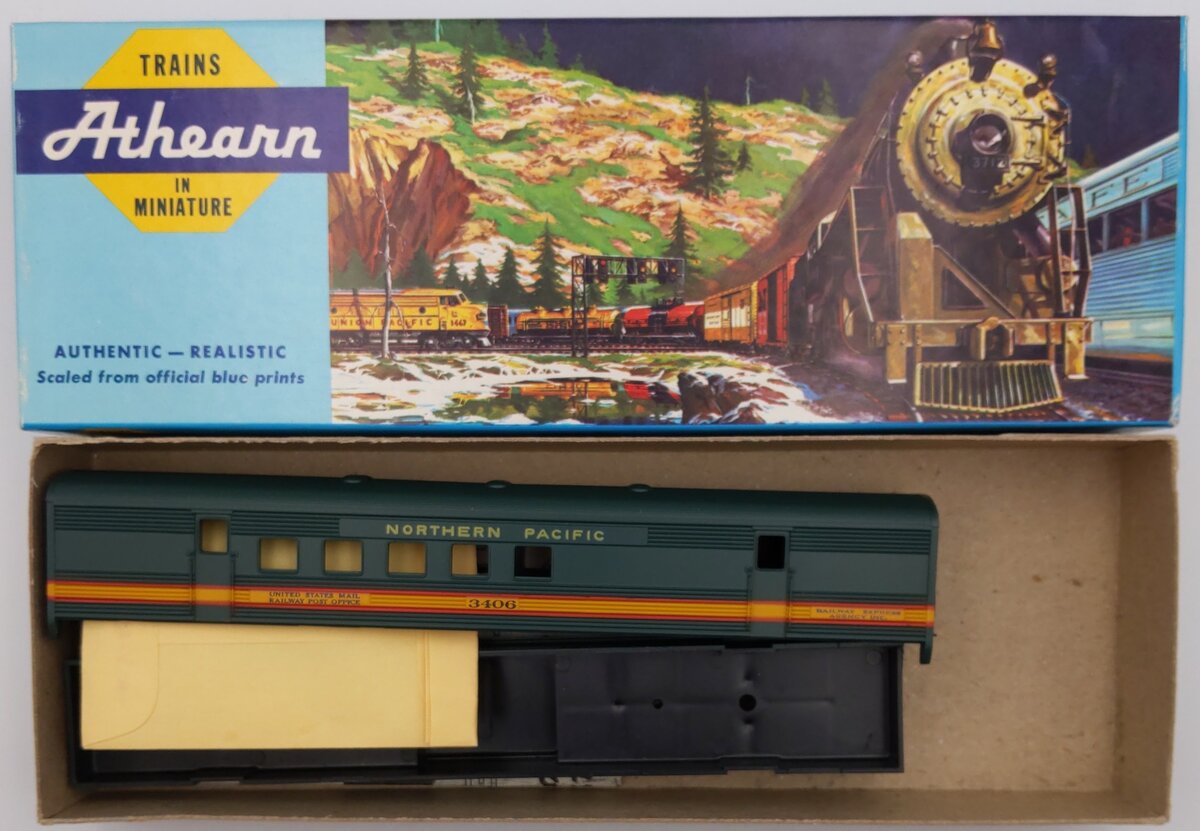Athearn 1806 HO Northern Pacific 60' RPO Mail Car Kit