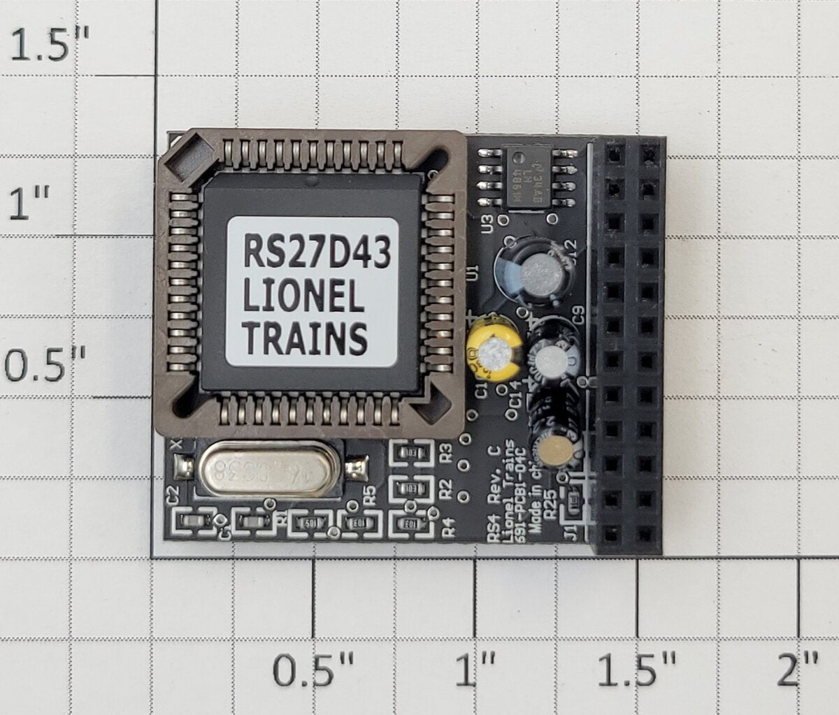 Lionel 691PCB104C RailSounds PCB Circuit Board - Chip RS27D43 and LV407_Q