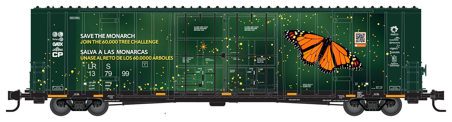 Micro-Trains 12300140 N Save the Monarch Butterfly 60’ Boxcar