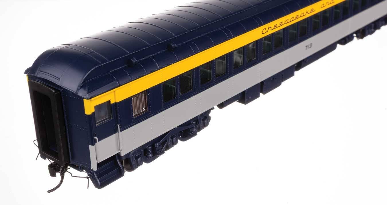 Walthers 920-17602 HO C&O 82' Pullman-Built Heavyweight Paired-Window Coach #713