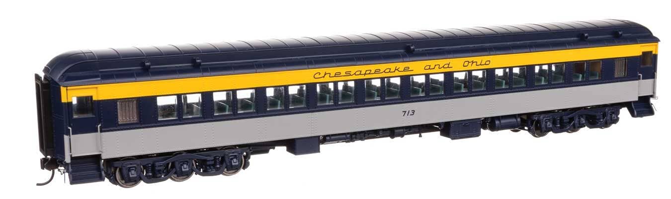 Walthers 920-17602 HO C&O 82' Pullman-Built Heavyweight Paired-Window Coach #713