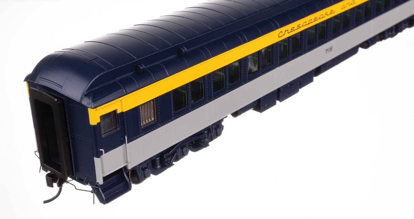 Walthers 920-17603 HO C&O 82' Pullman-Built Heavyweight Paired-Window Coach #715