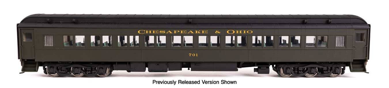 Walthers 920-17604 HO C&O 82' Pullman-Built Heavyweight Paired-Window Coach #701