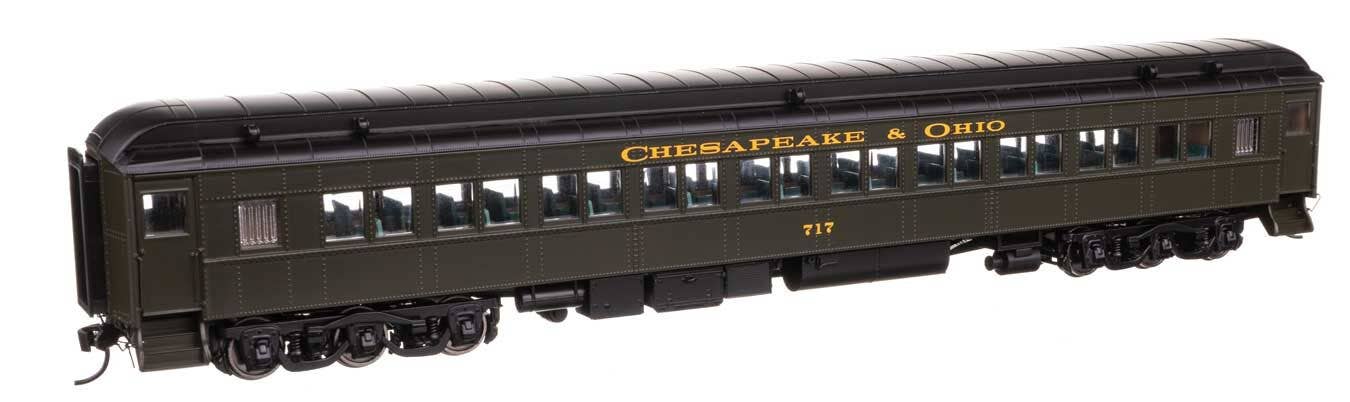 Walthers 920-17606 HO C&O 82' Pullman-Built Heavyweight Paired-Window Coach #717