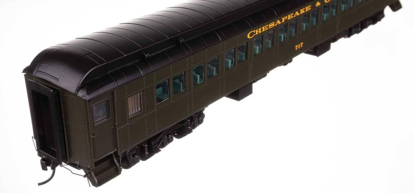 Walthers 920-17606 HO C&O 82' Pullman-Built Heavyweight Paired-Window Coach #717