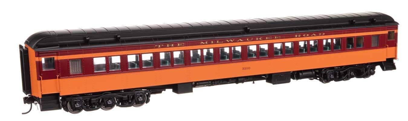 Walthers 920-17608 HO MILW 82' Pullman Heavyweight Paired-Window Coach #3310