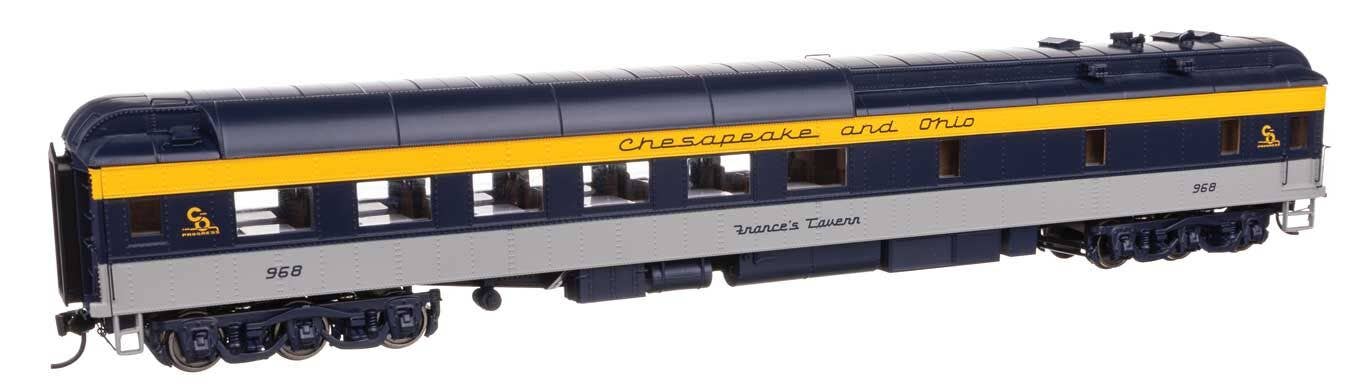 Walthers 920-17701 HO C&O 82' Pullman-Built Heavyweight 36-Seat Diner #968