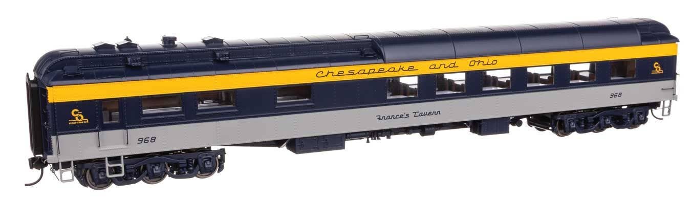 Walthers 920-17701 HO C&O 82' Pullman-Built Heavyweight 36-Seat Diner #968