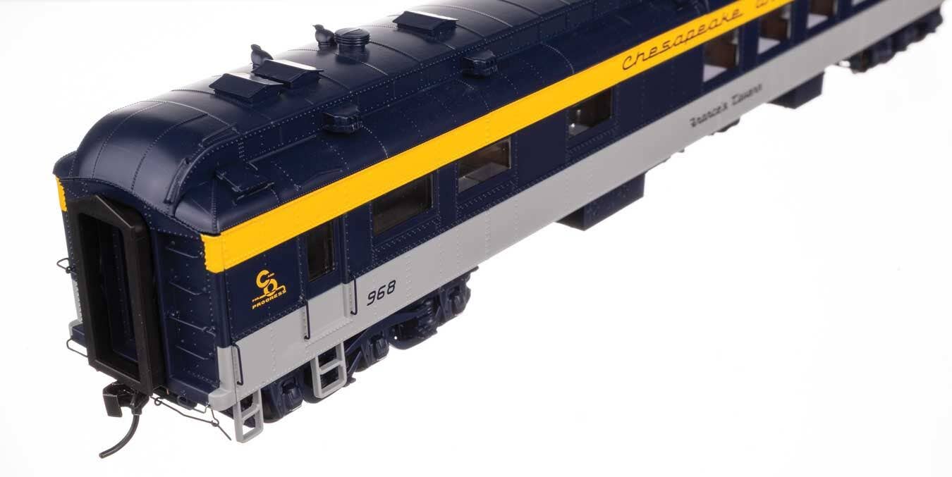 Walthers 920-17701 HO C&O 82' Pullman-Built Heavyweight 36-Seat Diner #968