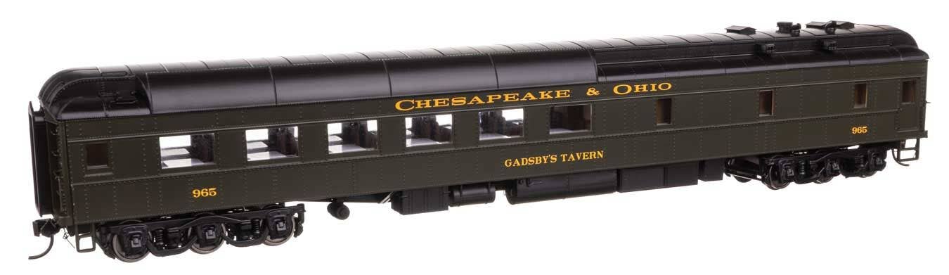 Walthers 920-17703 HO C&O 82' Pullman-Built Heavyweight 36-Seat Diner #965