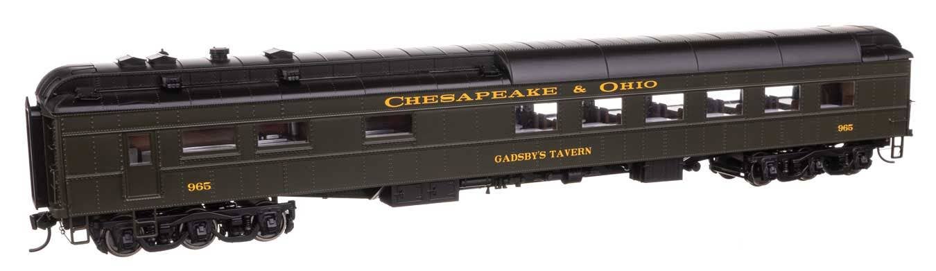 Walthers 920-17703 HO C&O 82' Pullman-Built Heavyweight 36-Seat Diner #965