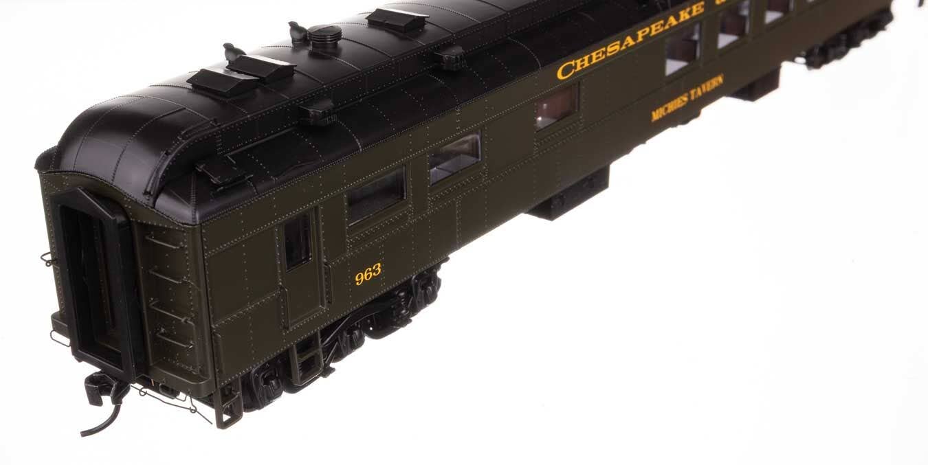 Walthers 920-17704 HO C&O 82' Pullman-Built Heavyweight 36-Seat Diner #963