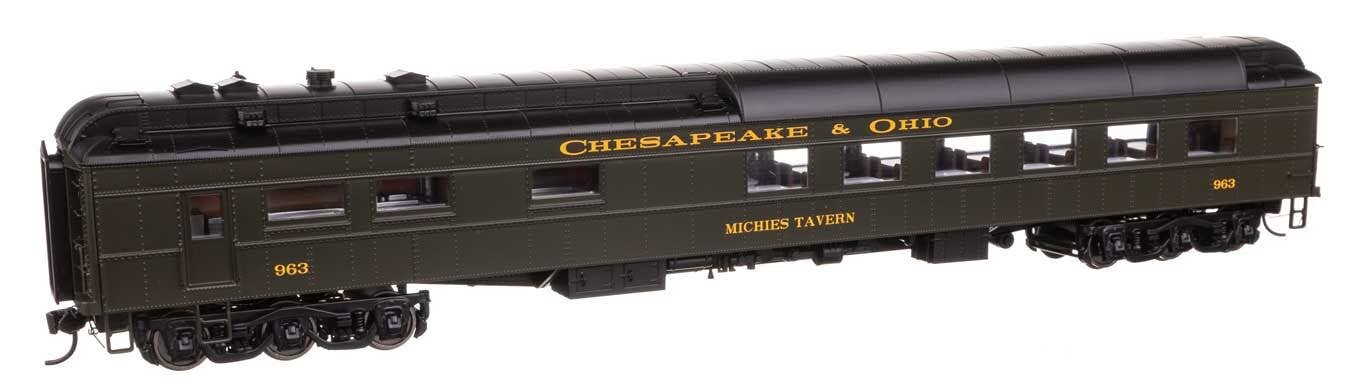 Walthers 920-17704 HO C&O 82' Pullman-Built Heavyweight 36-Seat Diner #963
