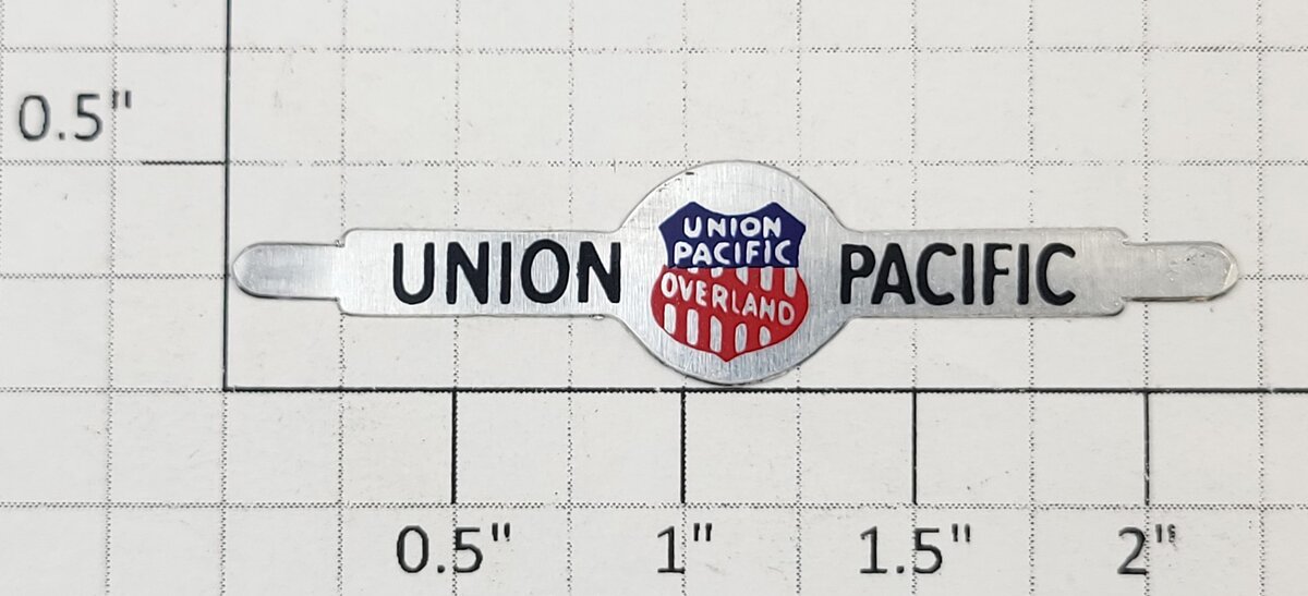 Lionel 636E-10 Union Pacific Side Medallion Nameplate Decal