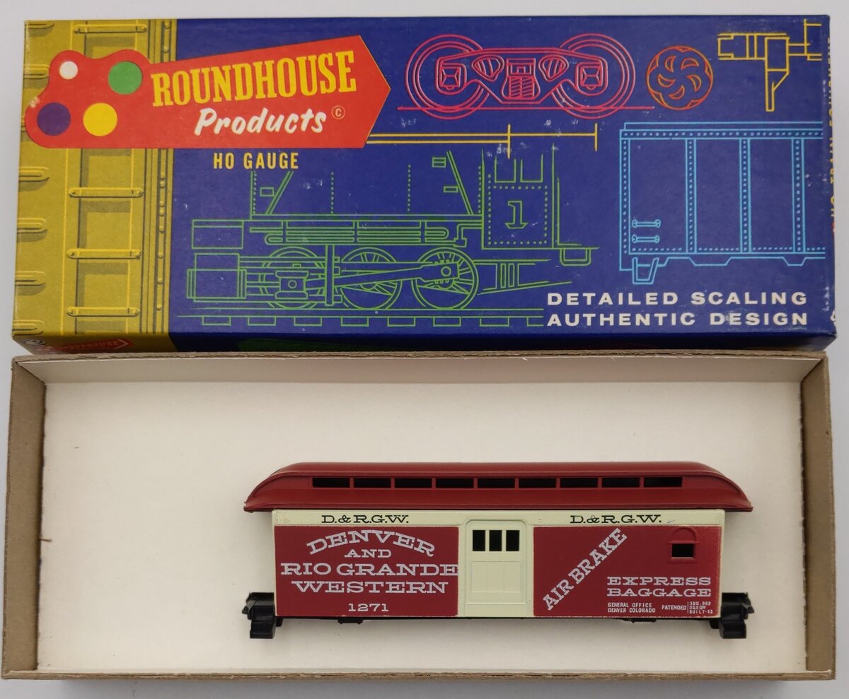 Roundhouse 3742 HO Denver & Rio Grande Overton Baggage Kit