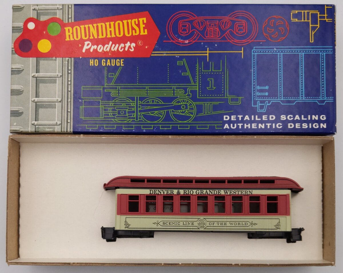 Roundhouse 3702 HO Denver & Rio Grande Overton Coach Kit