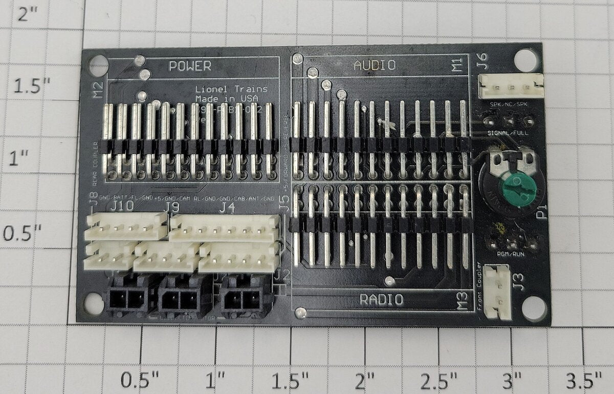 Lionel 691-PCB1-72 Mother Board PCB Circuit Board w/Switches & Potentiometer