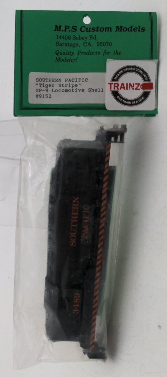 MPS Custom Models 9152 HO Southern Pacific Tiger Stripe GP-9 Locomotive Shell