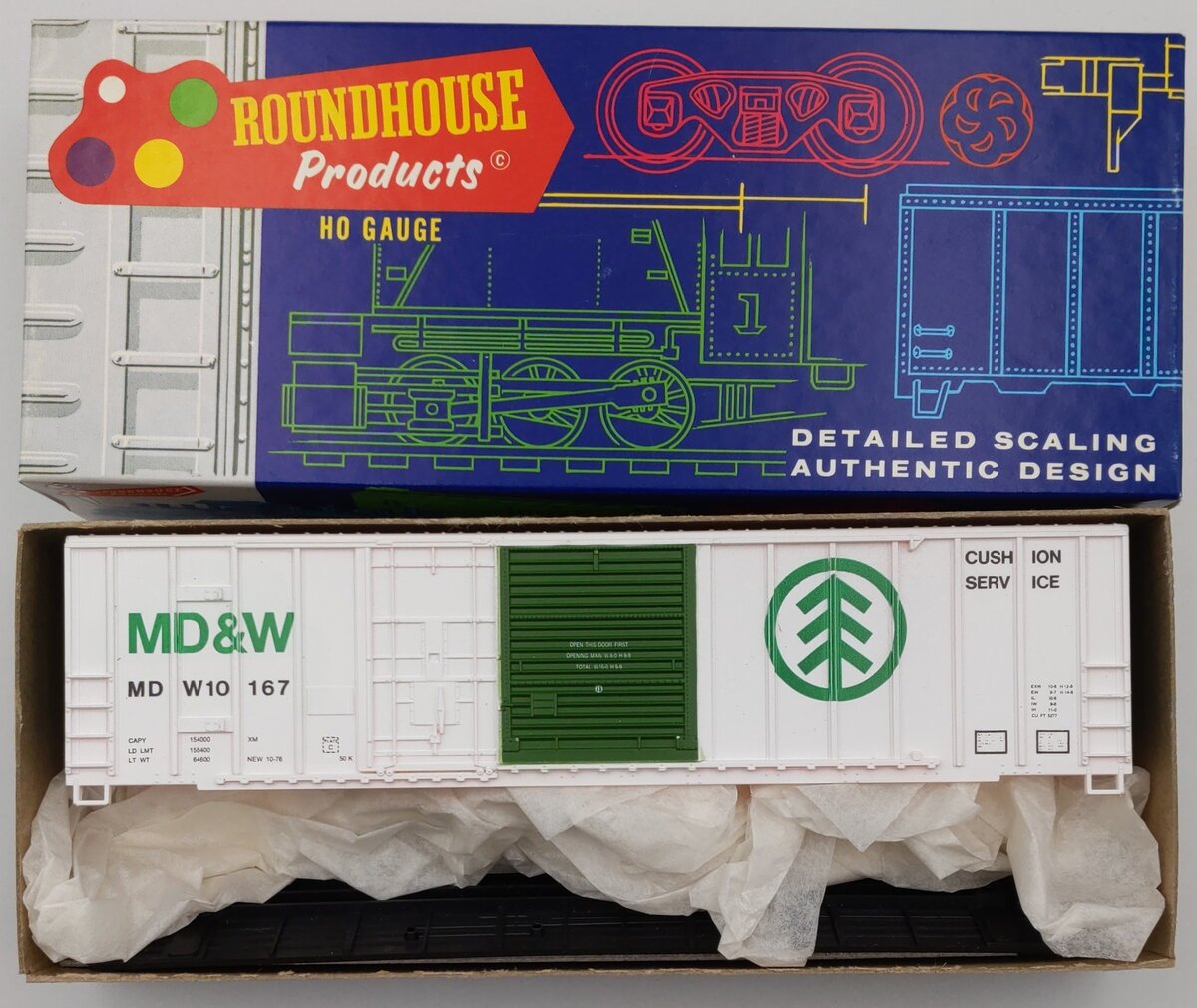 Roundhouse 1934 HO Minn. Dakota & Western 50' Comb Boxcar Kit
