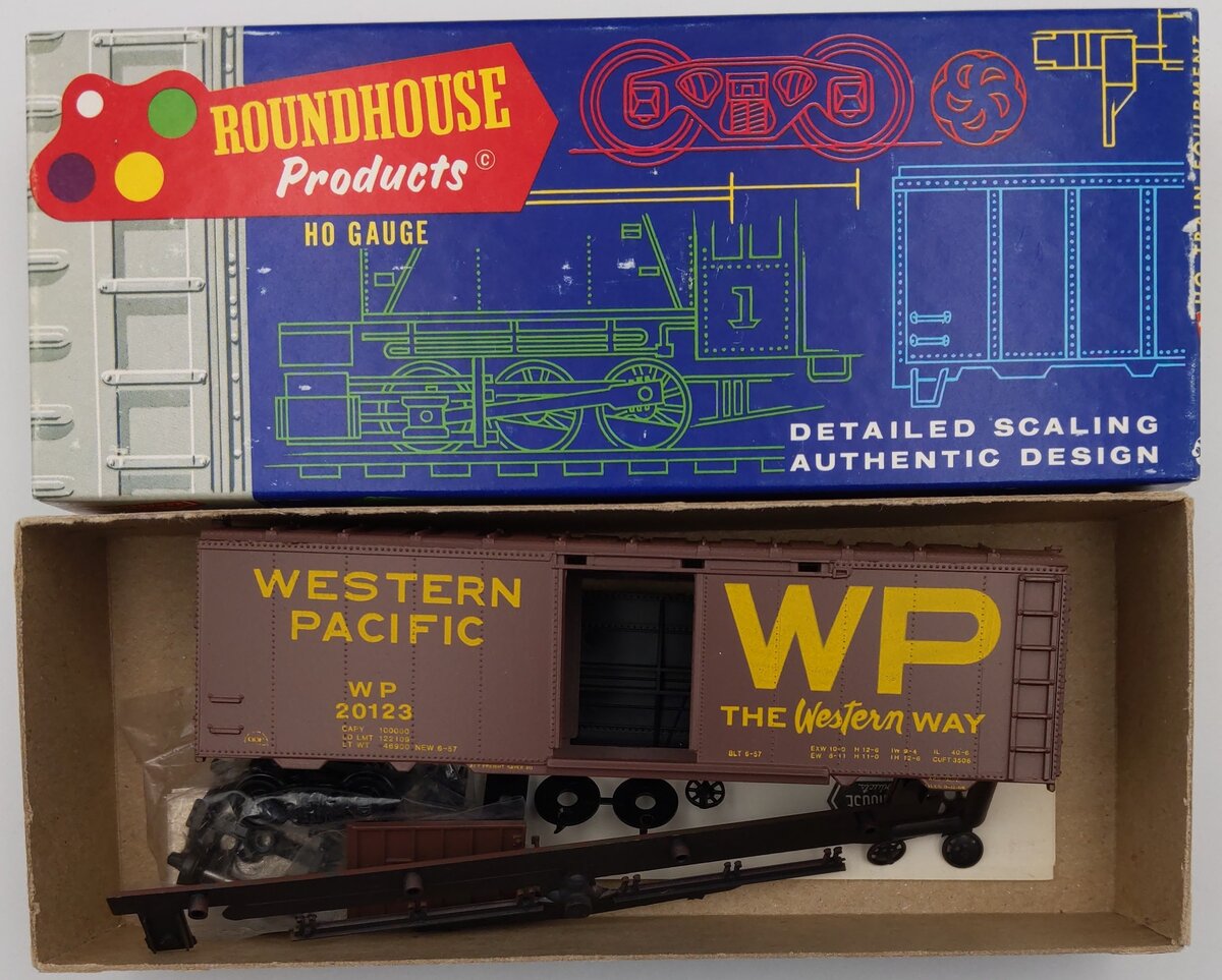 Roundhouse 4954 HO Western Pacific 40' AAR Boxcar Kit