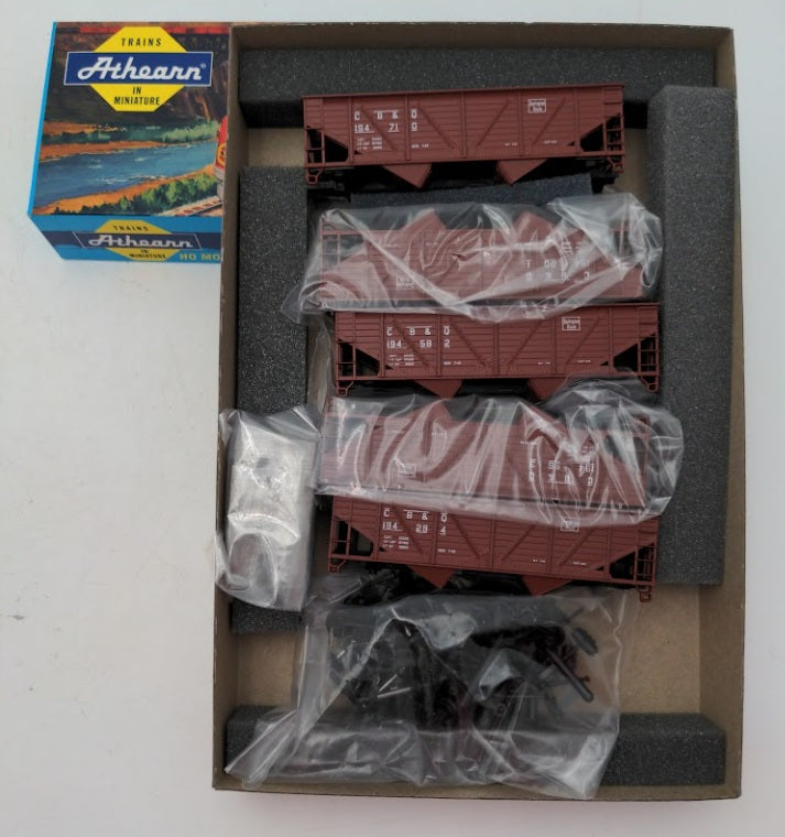 Athearn 6105 HO Scale Chicago Burlington & Quincy 34' Hopper Kit (Set of 5)