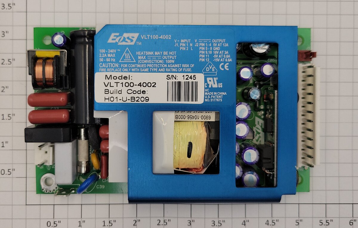 EOS VLT100-4002 Power Supply with 400W Maximum Output Power PCB Circuit Board
