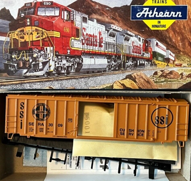 Athearn 525-3 HO Bev-Bel Sierra Railroad Co. SSI 50' ACF Railbox Car # 3009 Kit